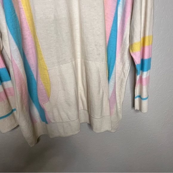 Torrid Colorful Striped Thin Hoodie Sweater Size 2X  (Torrid Size 1) - Picture 7 of 14